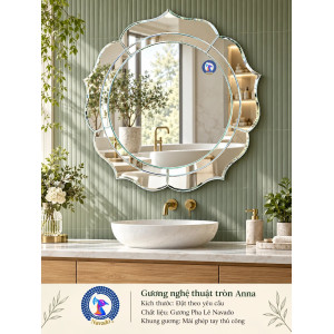 Gương phòng tắm Anna tròn NAVADO