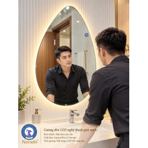 Gương phòng tắm Giọt Nước LED NAVADO