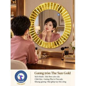 Gương bàn trang điểm The Sun Gold NAVADO