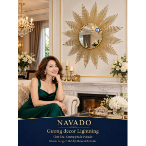 Gương nghệ thuật Lightning NAVADO phòng khách