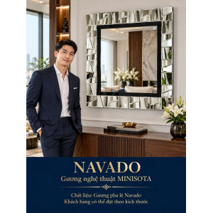 Gương nghệ thuật Minisota NAVADO phòng khách