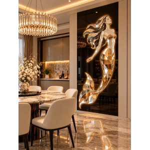 Gương nghệ thuật Nàng Tiên Cá LED NAVADO 2 x 3 m