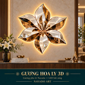 Gương nghệ thuật Hoa Ly 3D NAVADO