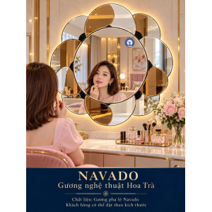 Gương bàn trang điểm Hoa Trà NAVADO