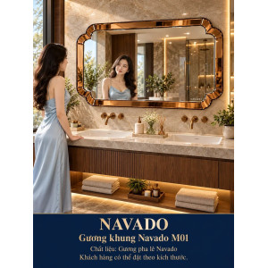 Gương phòng tắm NAVADO M01 dáng ngang