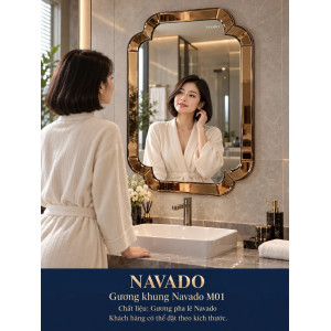 Gương phòng tắm khung NAVADO M01 60 x 80 cm