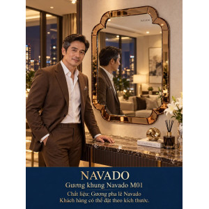 Gương trang trí khung NAVADO M01 60 x 80 cm