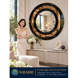 Gương trang trí Round Shield NAVADO