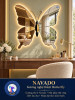 Gương bàn trang điểm Butterfly NAVADO ghép thủ công LED