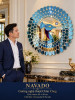 Gương nghệ thuật Chim Công 80 NAVADO phòng khách