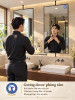 Gương phòng tắm khung inox mạ đen NAVADO