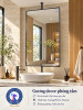 Gương phòng tắm khung inox mạ đen NAVADO