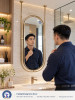Gương phòng tắm khung inox decor NAVADO