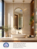 Gương phòng tắm khung inox decor NAVADO