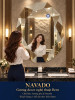 Gương phòng tắm Bern NAVADO viền kính trà