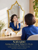 Gương bàn trang điểm khung inox Dubai NAVADO