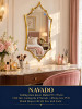 Gương bàn trang điểm khung inox Dubai NAVADO