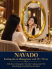 Gương bàn trang điểm inox vàng oval NAVADO 55 x 75 cm