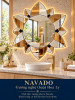 Gương nghệ thuật Hoa Ly NAVADO phòng khách