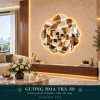 Gương nghệ thuật Hoa Trà 3D NAVADO