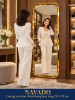 Gương soi toàn thân khung inox vàng 70 x 170 cm NAVADO