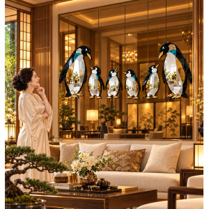 Gương nghệ thuật Gia Đình Cánh Cụt NAVADO
