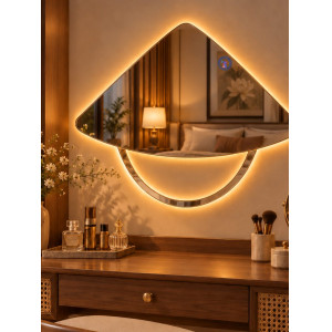 Gương bàn trang điểm Nón Lá LED NAVADO
