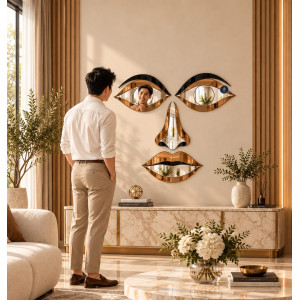 Gương ghép tường phòng khách My Face NAVADO