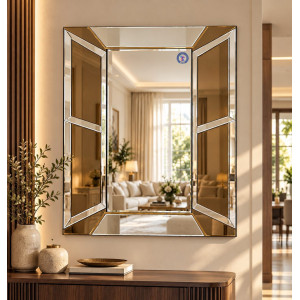 Gương ghép tường phòng khách Window NAVADO