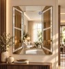 Gương ghép tường phòng khách Window NAVADO