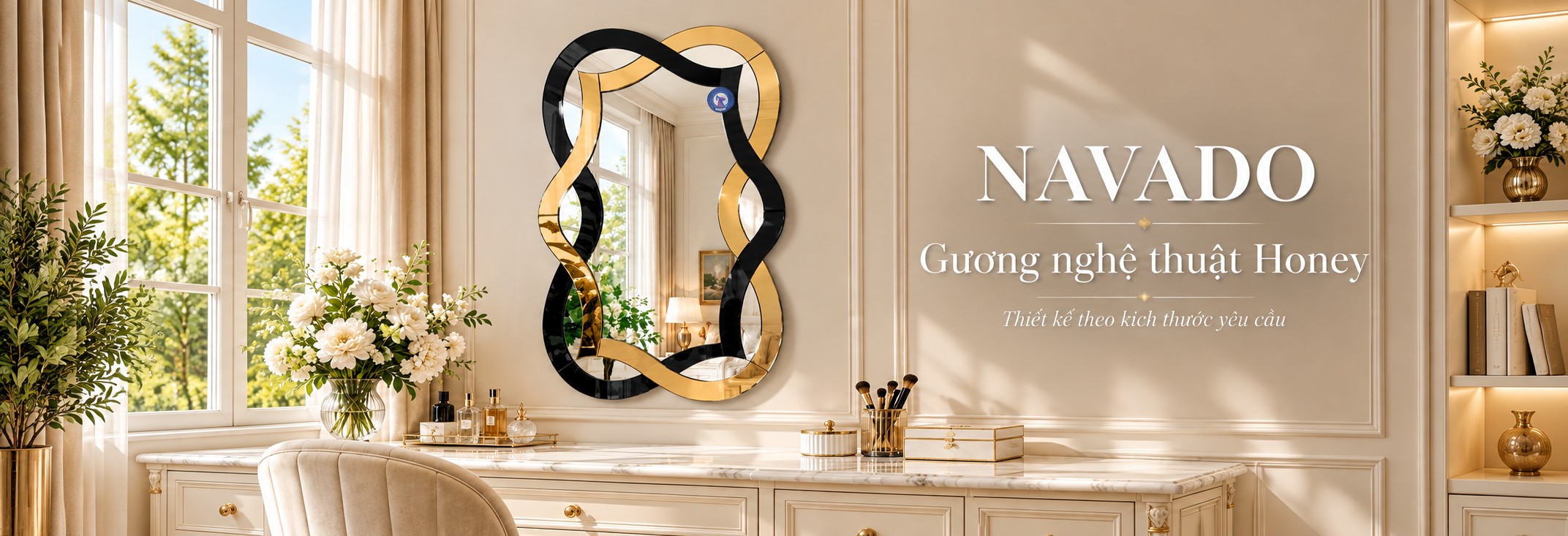 Gương nghệ thuật Honey NAVADO