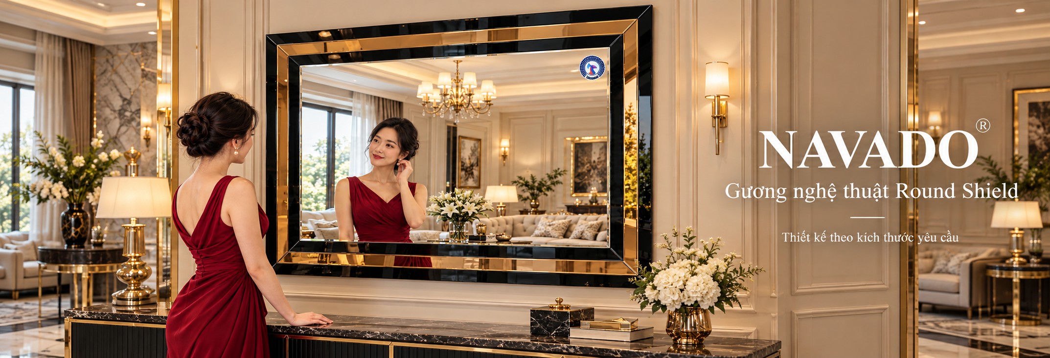 Gương nghệ thuật Round Shield NAVADO