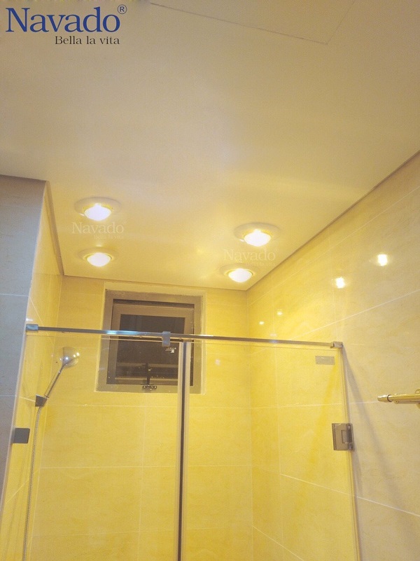 Đèn sưởi âm trần 4 bóng phòng tắm có điều khiển
