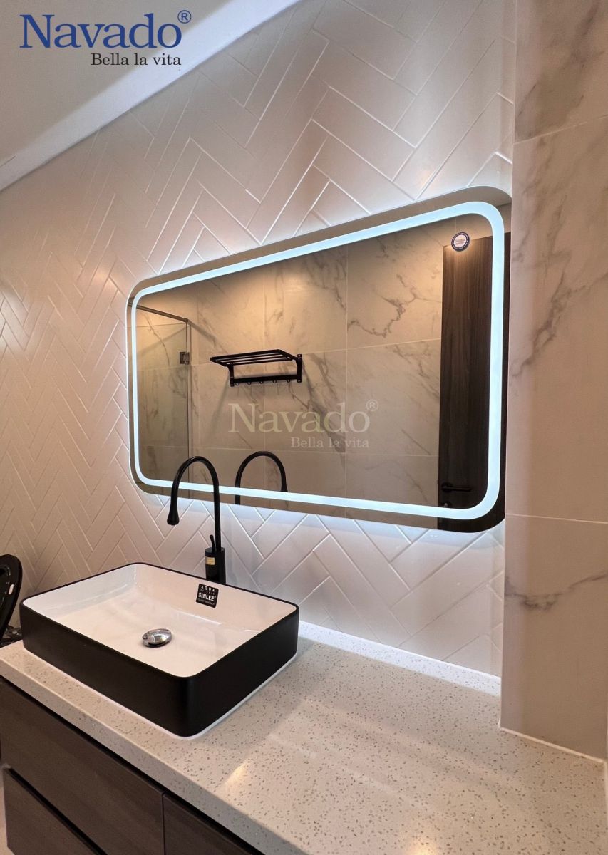 Gương đèn led phòng tắm khách sạn