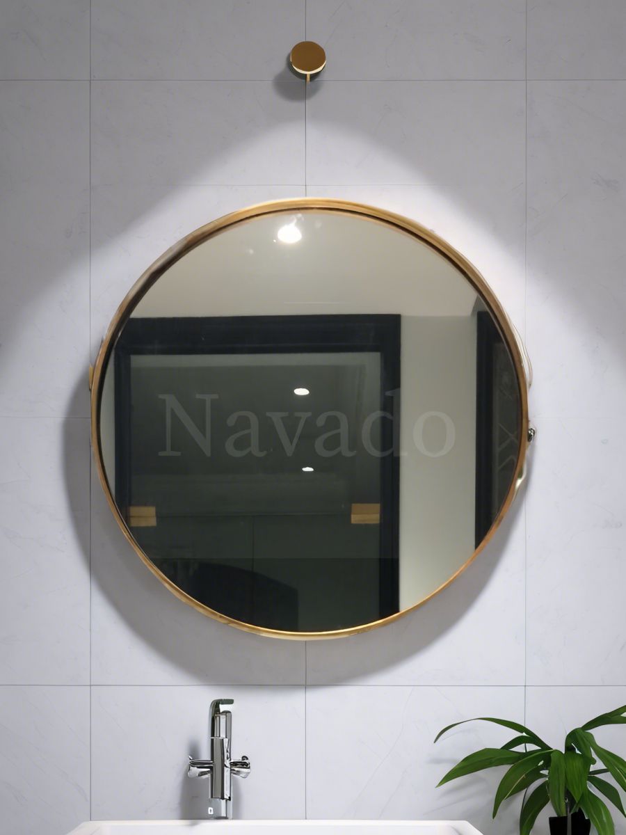 guong decor nghe thuat khung inox