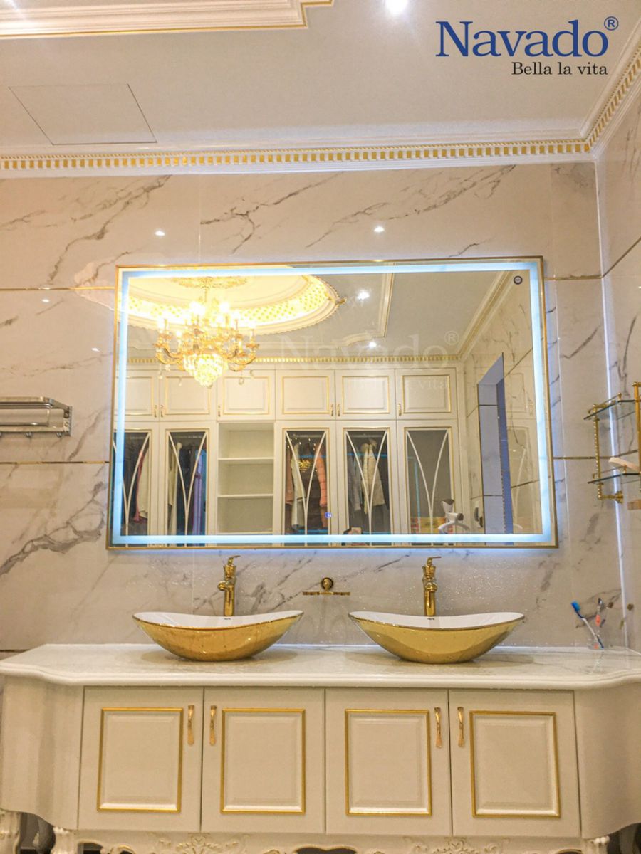 Gương phòng tắm sạng xịn cho thiết kế luxury