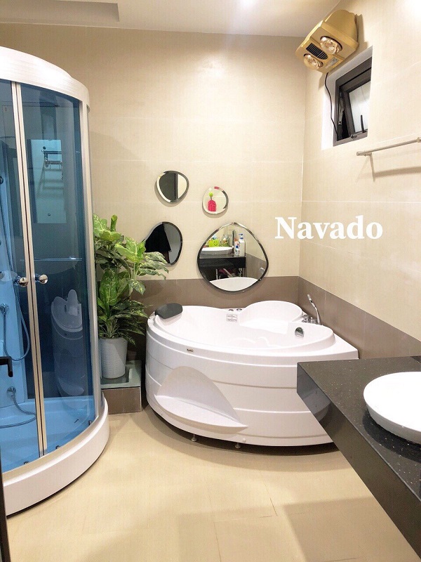 Gương ghép phòng tắm hiện đại (4 mảnh)